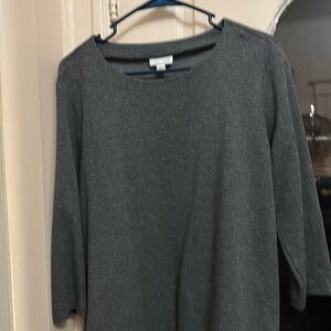 J. Jill Casual sweater. Medium gray